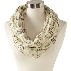 BCBG Printed Infinity Scarf